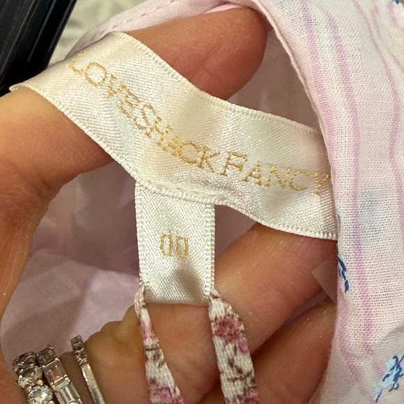 LoveShackFancy Pink and Blue Patterned Dress - Picture 3 of 5